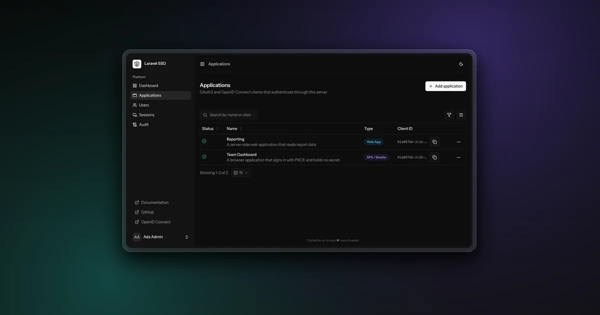 Laravel SSO Starter Kit